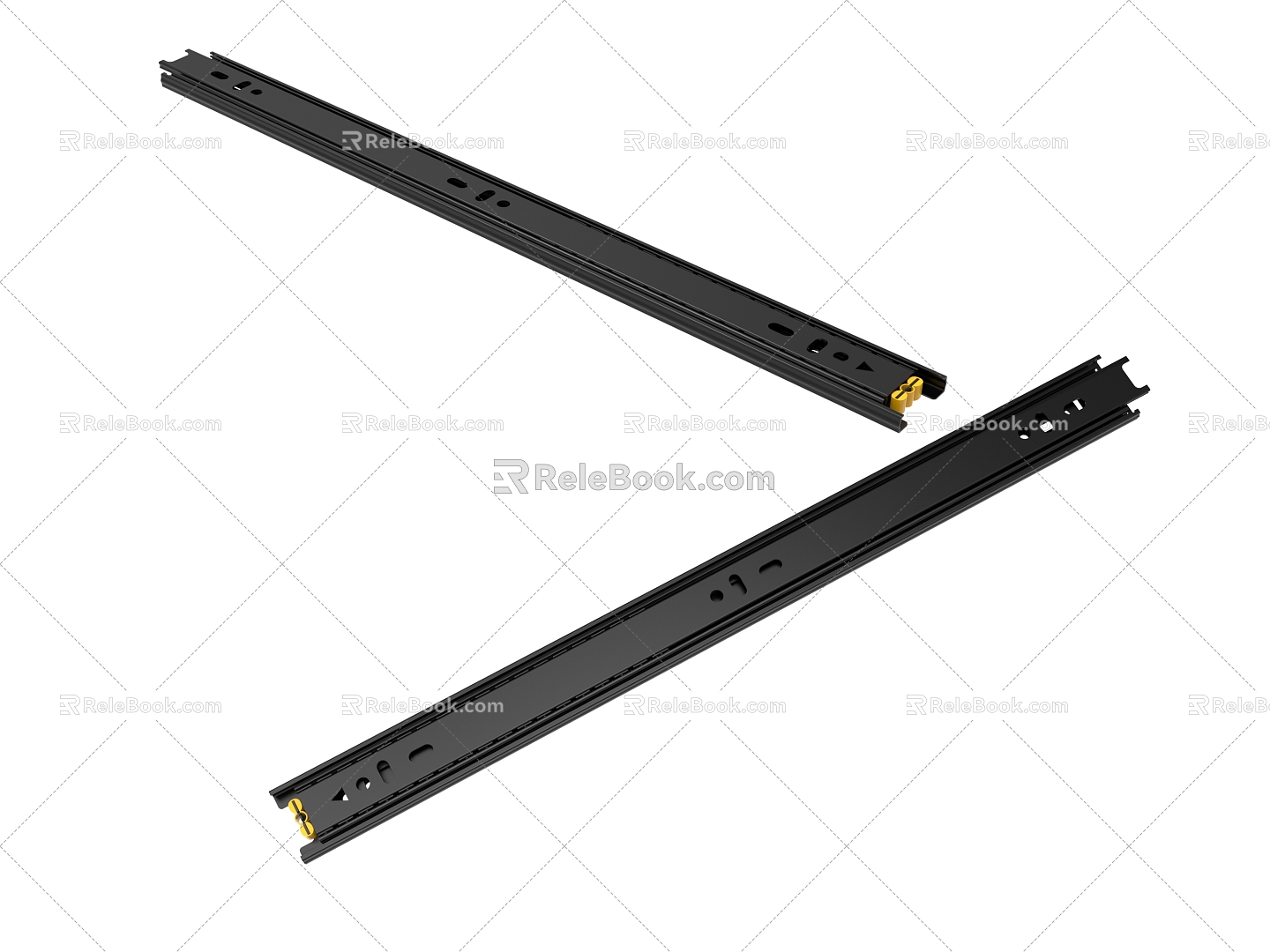 Hardware rail 3d model