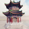 Ancient Chinese Pavilion 3d model