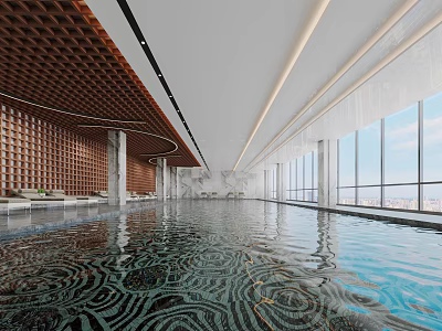 Swimming pool 3d model