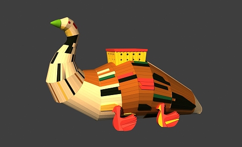 Amusement Equipment Duck Kids Toys 3d model