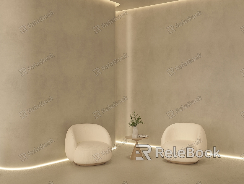 Micro cement wall art paint wall real stone paint wall cement wall leisure sofa model