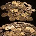 Modern Roman Coins Gold Coins Ancient Gold Coins Roman Gold Coins Gold Coins Gold Coins Money Gold Coins 3d model