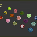 Various Colorful Sports Balls With Different Designs And Athletic Equipment Collection