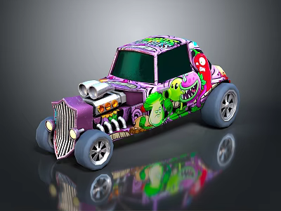 Cartoon Car Cartoon Wagon Cartoon Car Model Cartoon Toy Car Vehicle Vehicle 3d model