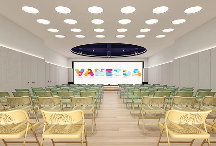 Modern Classroom Multi-function Classroom 3d model
