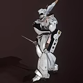 Modern Robot Police Robot 3d model