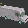 White Commercial Box Truck With Cargo Compartment Side Windows And Clean Exterior