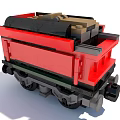 Modern Building Blocks Train Car Building Blocks 3d model
