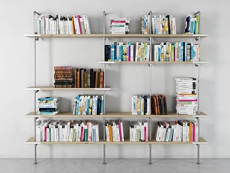 Modern Bookshelf 3d model