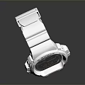White G-Shock Watch With Digital Display Sports Style Rubber Strap For Daily Use