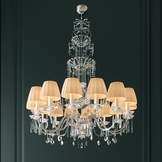 Crystal chandelier 3d model