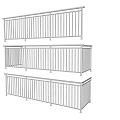 Sturdy Metal Fence With Vertical Bars And Multiple Design Styles For Outdoor Use