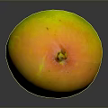Fresh Ripe Mango Fruit With Vibrant Yellow And Green Skin On Dark Background