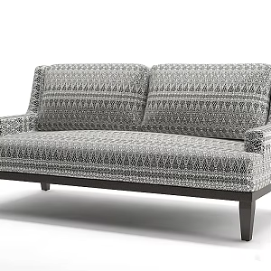 Double Sofa Double Sofa Cushion Furniture Home Living Room Sofa Simple Home Decoration Leisure Sofa 3d model