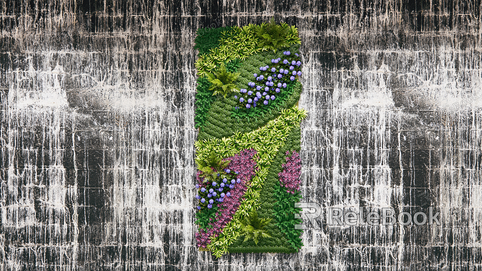 modern plant wall green plant wall model