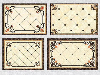 Jane European Tile Stone Mosquet 3d model