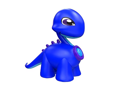 Modern game character cartoon dinosaur thunder dragon doll 3d model
