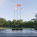 Modern Office Landscape With Outdoor Seating Trees Natural Light And Contemporary Design