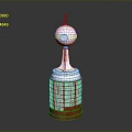Silver Trophy Design With Red Wooden Base And Engraved Stripes