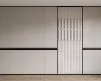 Modern Hard Bag Wall Panel Background Wall Trim Panel Fabric Wall Cloth 3d model