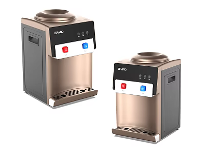 SKG Gold and Black Water Dispensers with Hot Cold Control Buttons for Daily Use 3d model