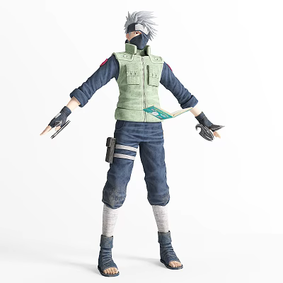 Modern anime character Kakashi 3d model Modern anime character Kakashi 3d model