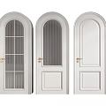 Different Design Swing Doors With Various Window Panels And Panel Styles 3d model