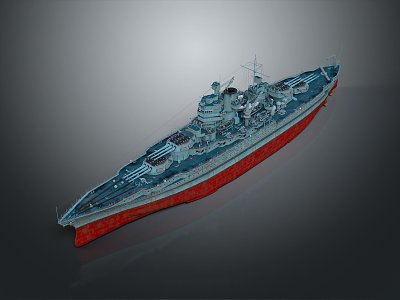 Modern Warship Ship Warship 3d model