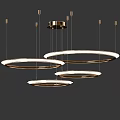 Elegant Contemporary Chandeliers With Circular Rings And Glass Globe Designs