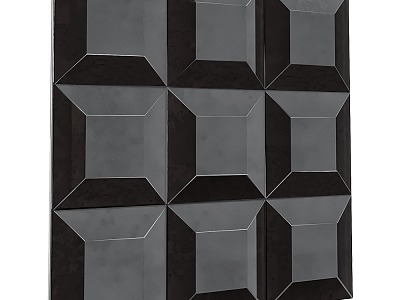 Vanakat mosaic background wall partition 3d model