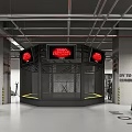 Modern Fitness Gym Interior Design With Spacious Area Workout Equipment And Bright Lighting
