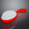 Red Body White Bristles Oval Shaped Household Cleaning Brush For Daily Use