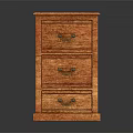 Functional Wooden Entryway Console Cabinet With Three Drawers And Classic Design