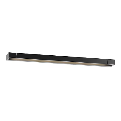 Modern Black Slim LED Wall Lamp For Living Room Interior Design 3d model