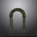 Modern Stone Archway Design For Architectural Garden Entrance With Decorative Pillars