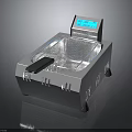 Stainless Steel Electronic Laboratory Appliance With Digital Display And Transparent Top