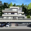 Modern Detached Villa Surrounded by Green Trees with Multiple Terraces and Swimming Pool