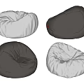 Modern Black And White Bean Bag Chairs With Various Design Styles