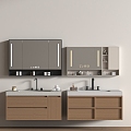 Modern bathroom cabinet 3d model