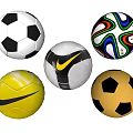 Sports Equipment Soccer Balls With Various Designs Nike Logo And Colorful Patterns