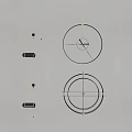 Modern Minimalist Wall Mounted Clocks With Geometric Designs Gold Black Accents And Metal Frames