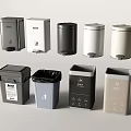 Modern Home Trash Bins With Lids In Various Colors And Designs For Daily Use
