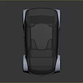 Futuristic Concept Car With Sleek Metallic Body And Black Roof Design