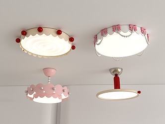 Children's room ceiling lamp 3d model