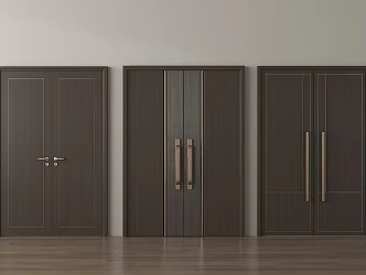 Chinese-style opposite door 3d model