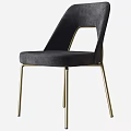 Elegant Modern Leisure Chairs In Gray And White With Gold Metal Legs