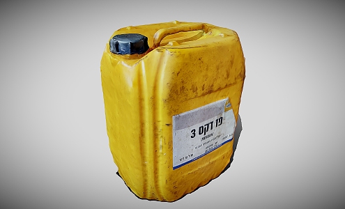 Plastic bucket petrol bucket oil bucket 3d model