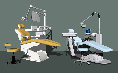 Modern Dental Chair Hospital Dentist Equipment Chair 3d model