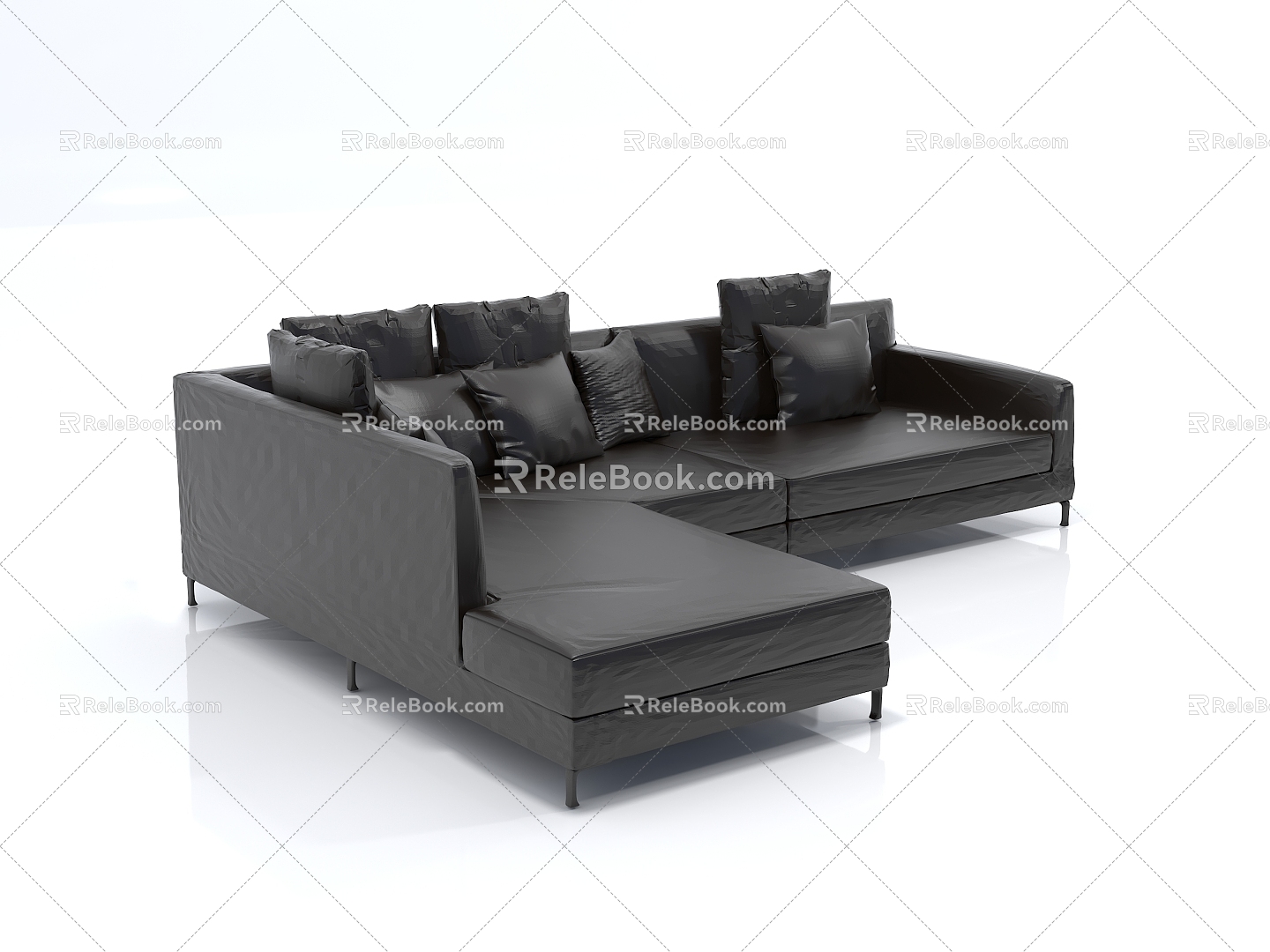 Sofa Combination Sofa Casual Sofa Office Sofa Leather Sofa Fashion Sofa Sofa Combination 3d model