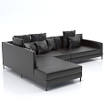 Sofa Combination Sofa Casual Sofa Office Sofa Leather Sofa Fashion Sofa Sofa Combination 3d model